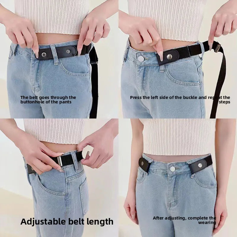 Unisex Invisible Adjustable Elastic Belt Stretchy No-mark