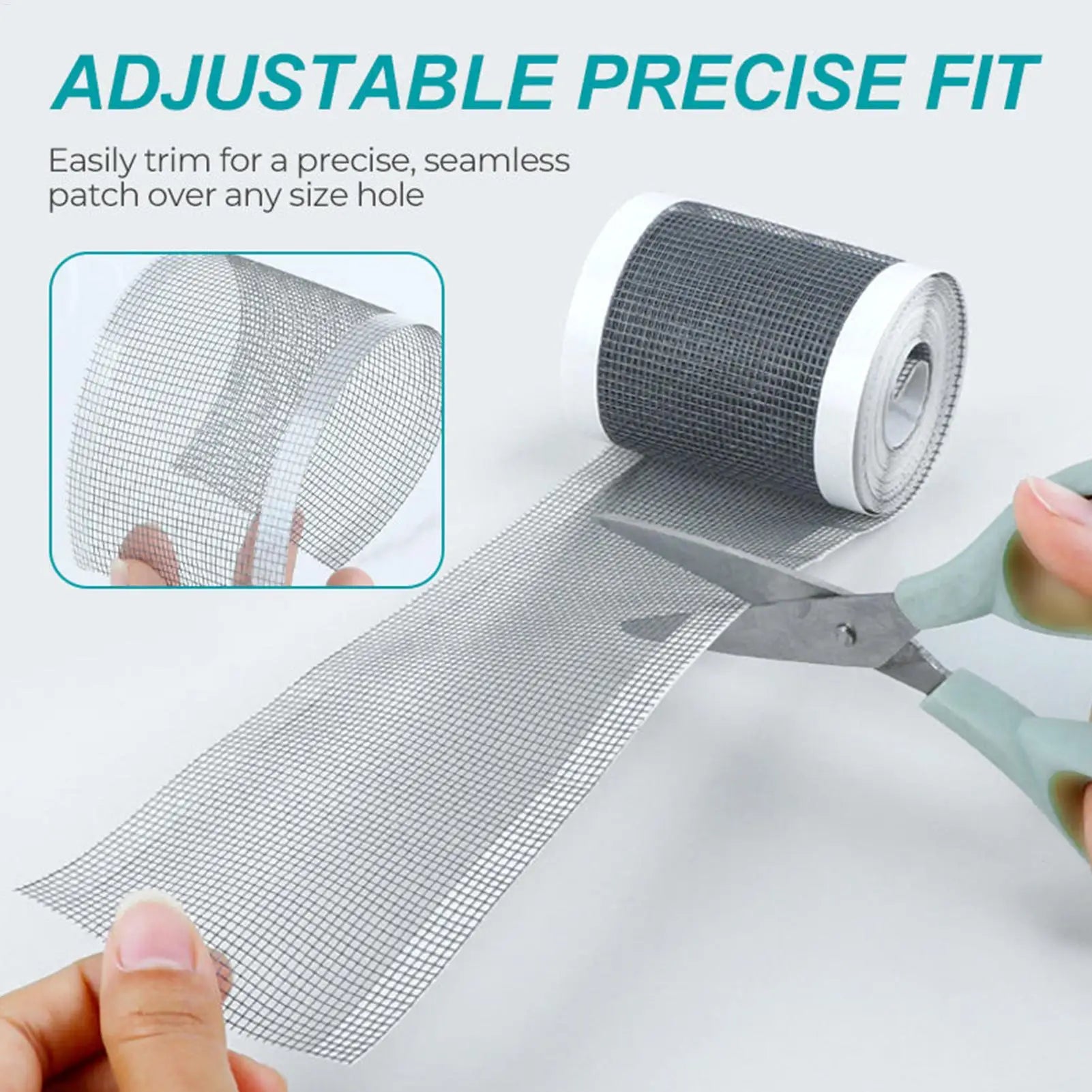 Screen Repair Tape Self Adhesive DIY Cuttable Waterproof Fiberglass