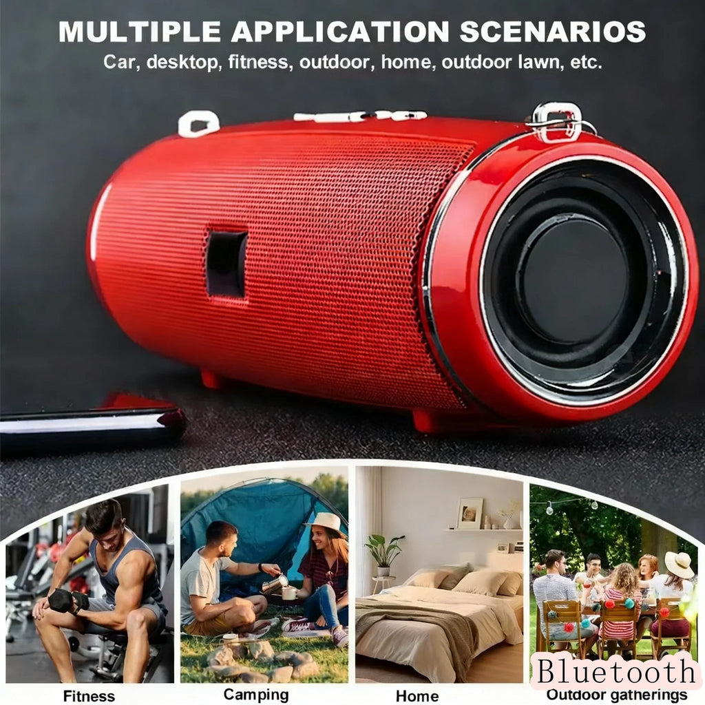 200W Portable Bluetooth Speaker IPX7 Waterproof Outdoor HIFI Pillar Zpaxo