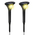 Solar Light Outdoor RGB Waterproof Motion Sensor Ground Lamp Path Zpaxo 2Pcs -Warm China Mainland