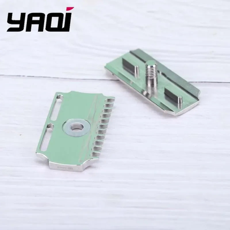 YAQI Vostok 70DC 316 Stainless Steel Dual Comb Safety Razor Head Safety Razor Head Zpaxo