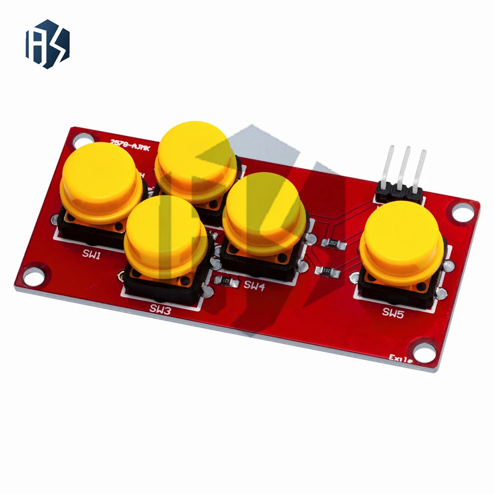 5 Keys AD Analog Keypad Input Module Arduino Zpaxo