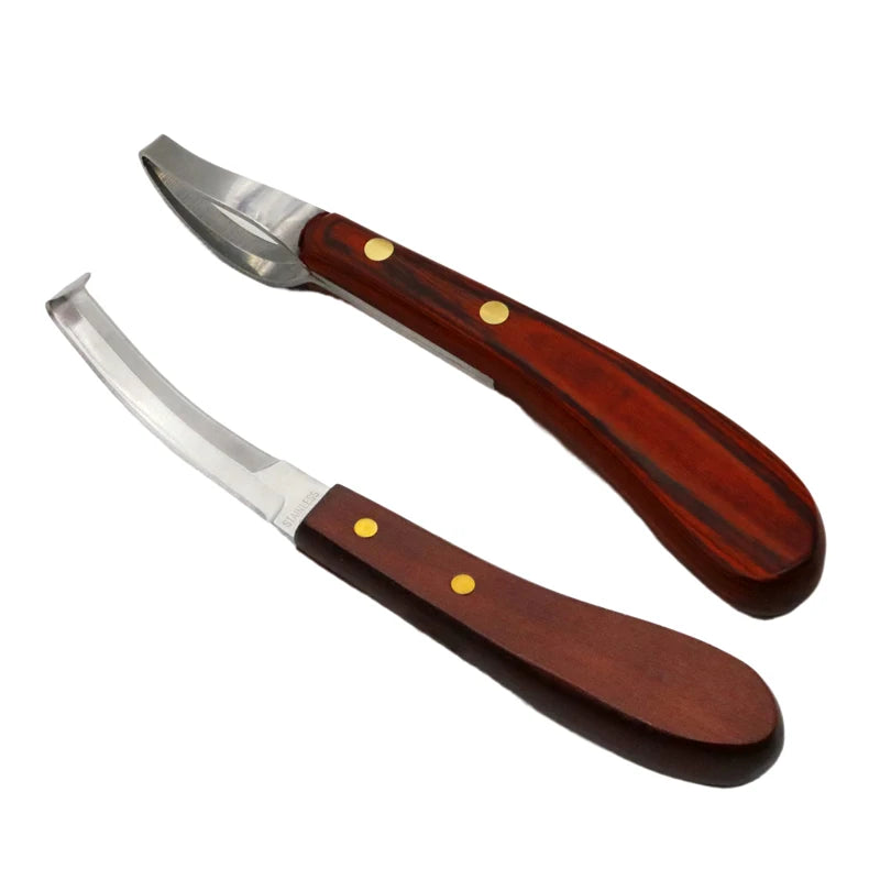 Horse Loop Hoof Knife Trimmer Blade Sheep Cattle Double Edged Shears