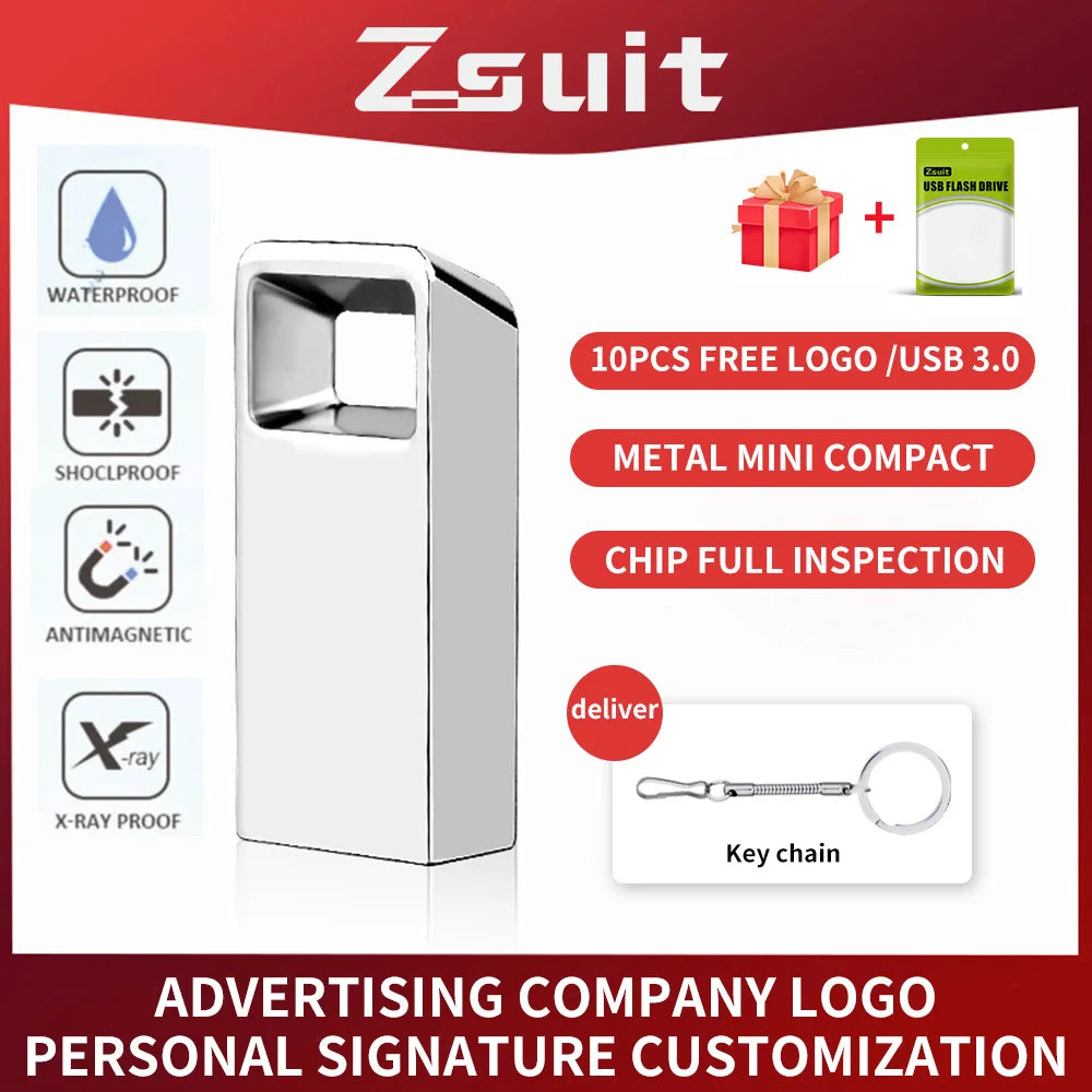 Zsuit 10Pcs/lot 128G 3.0 USB Flash Drive 64GB Pendrive 32GB Real Capacity Waterproof Flash Disk 16GB U Disk Storage Memory Stick Zpaxo