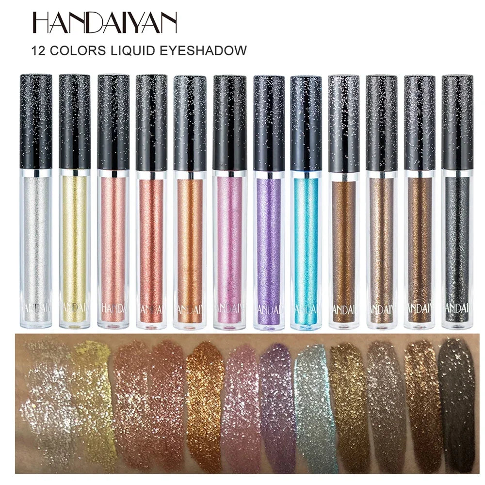 HANDAIYAN Liquid Eyeshadow Metallic Diamond Shiny Eye Liner Pen Zpaxo
