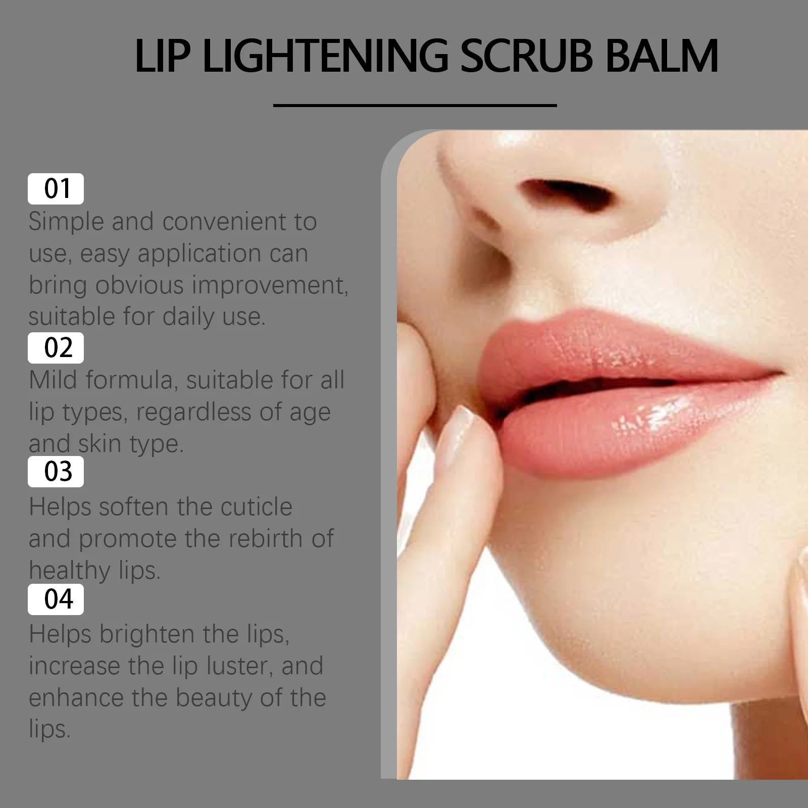Lip Scrub Exfoliator Hyaluronic Acid Moisturizing Dead Skin Removal Fade Lip Lines Reduce Melanin Nourishing Chapped Lip Care Zpaxo