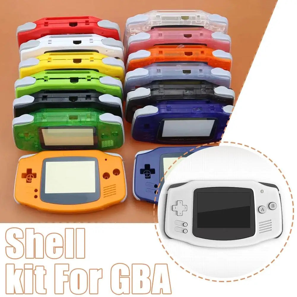 For Custom GBA Housing Shell For Game Boy Game Console Protection Case Advance Replacement Button Screws Kit Clear Transparent Zpaxo