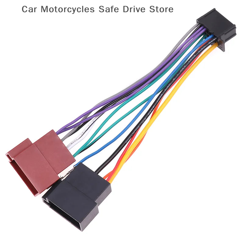 CMCar CD Tail Line Stereo Radio Player ISO Wiring Harness Connector