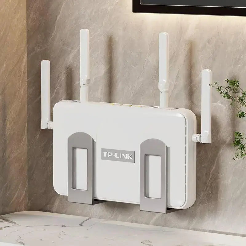 2Pcs Router Storage Box Wall Artifact Set-top Box Wall-mounted Fixture Support Bracket Wifi Placement Rack Zpaxo