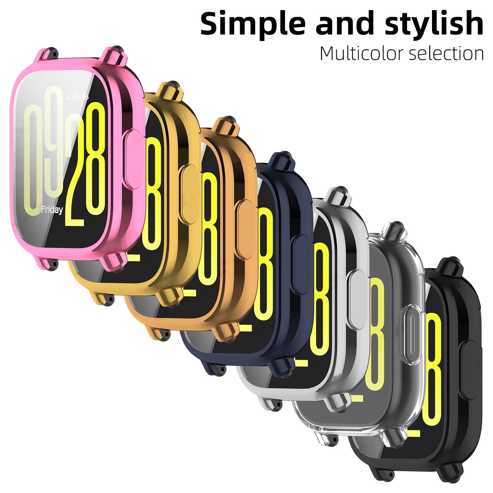 Silicone Cover For Xiaomi Redmi Watch 5 Active Screen Protector Bumper Protective Shell For Redmi Watch 5 Lite Accessories Case Zpaxo