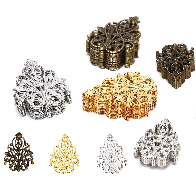 Wholesale Filigree Crafts Hollow Embellishments Findings Jewelry Zpaxo