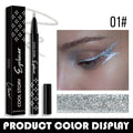 7Colors Glitter Eyeliner Long Lasting Eyeshadow Eyeliner Waterproof Liquid Eyeliner Non-smudge Holiday Parties Makeup Cosmetics Zpaxo 01