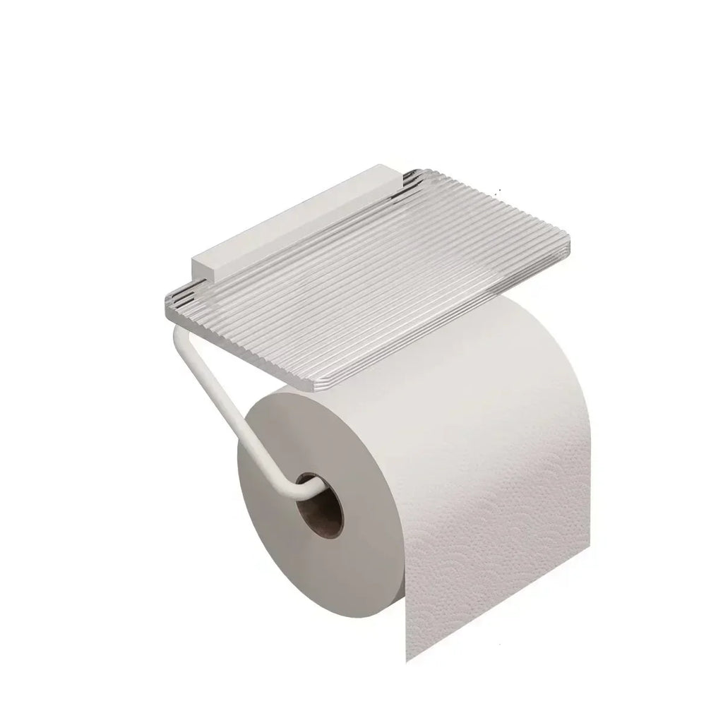 Luxury Gold/Silver Toilet Paper Holder with Shelf – No-Drill Toilet Paper Holder Zpaxo