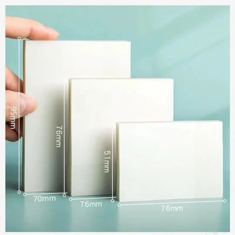 Transparent Waterproof Sticky Note Pads – 50–250 Sheets