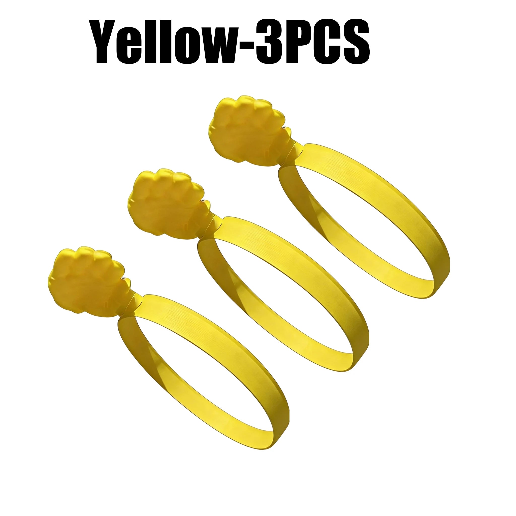 Fun 3D Printed Hand-shaped Sun Hat Creative Hand Headband Visor Zpaxo Yellow 3PCS