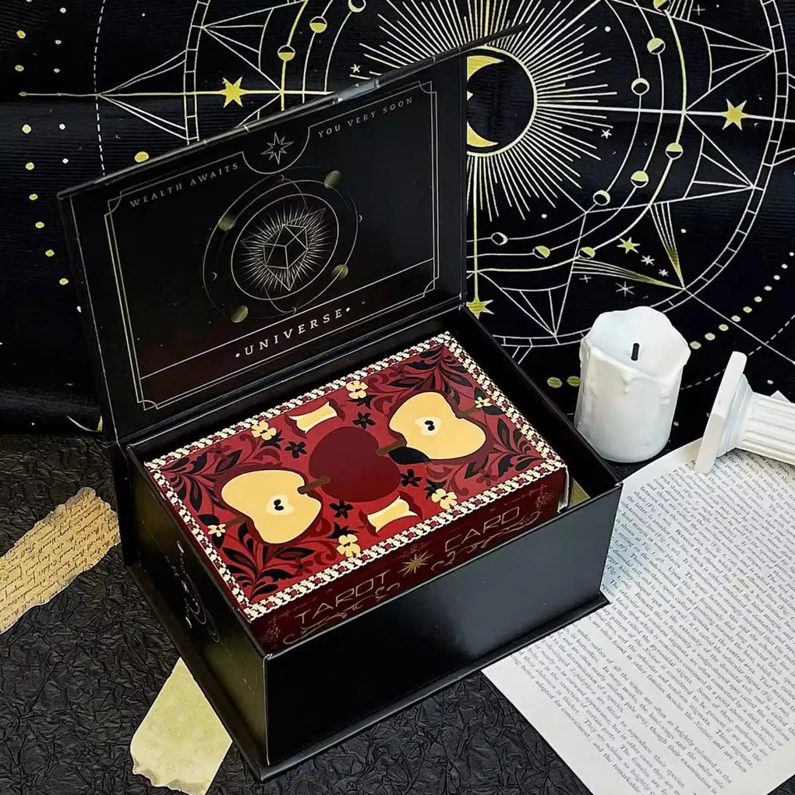 Tarot Deck Box Ergonomic Lightweight Storage Organizer Card Indoor