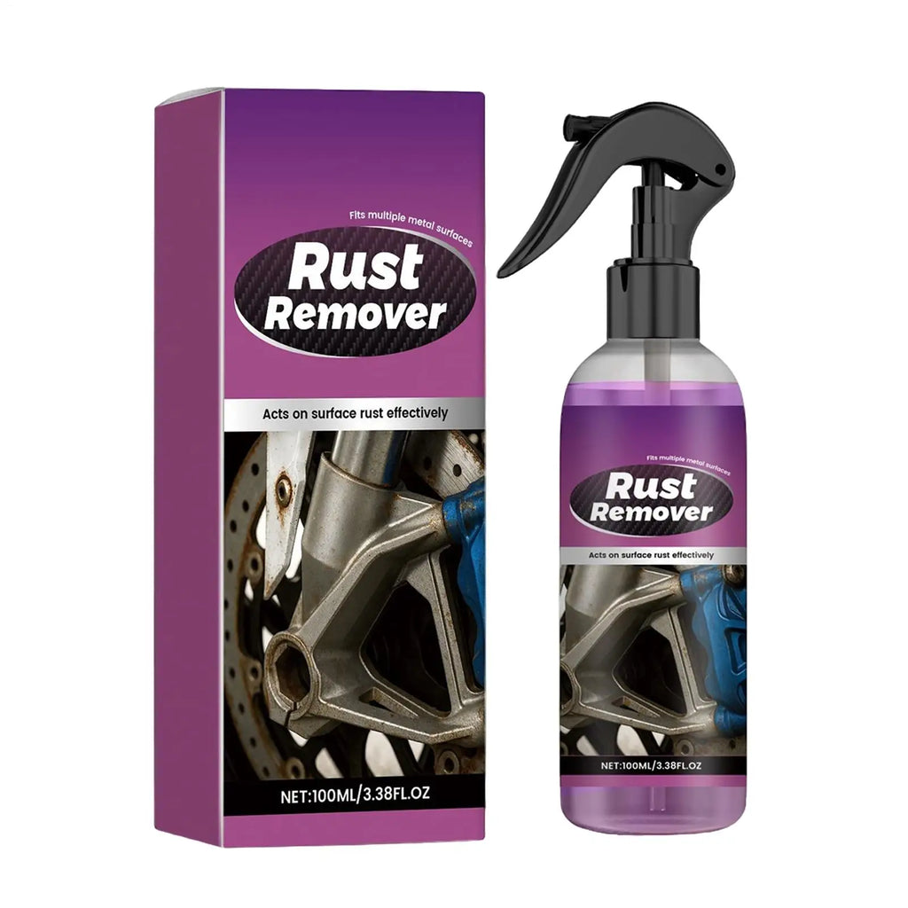 Car Rust Remover Auto Exhaust Pipe Rust Derusting Spray Quickly Car Wheel Hub Care Clean Metal Iron Prowder Stain Removal Agent Zpaxo Default Title