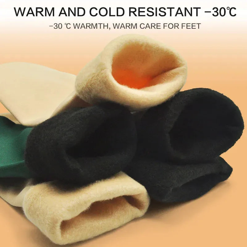 Women's Velvet Plush Floor Socks – Warm Thick Winter Home Socks