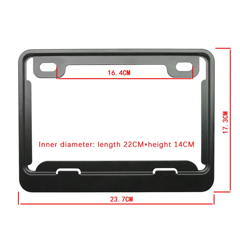 Motorcycle License Plate Frames Universal Aluminum Alloy Holder Solid