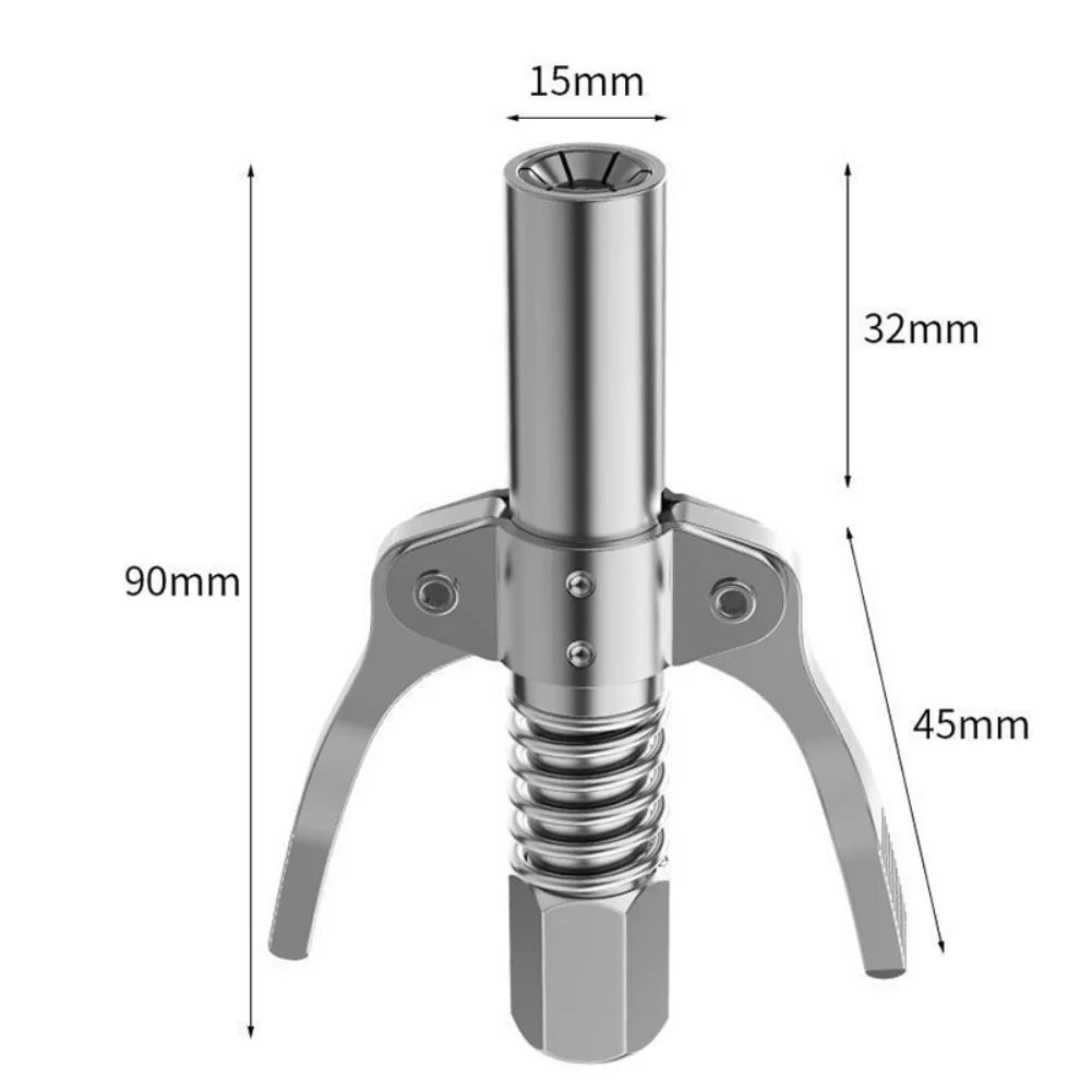 Mini Grease Gun Coupler 10000 PSI – Stainless Steel Lube Tool
