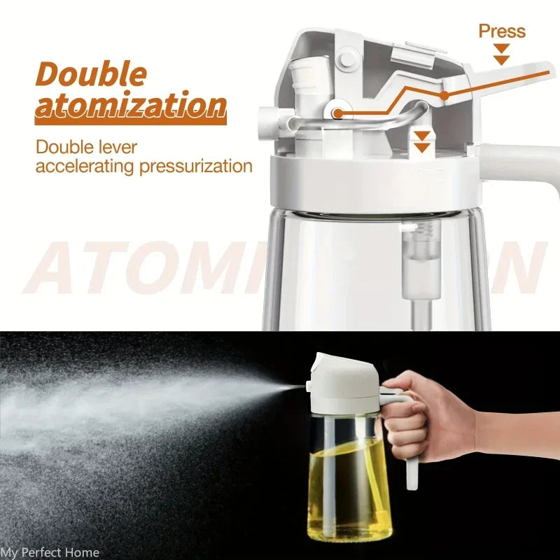 Spray Oil Sprayer Bottle Spray Oil Dispenser Oil Jar Cruet BBQ Kitchen Baking Roasting Picnic Kitchen Tool Zpaxo