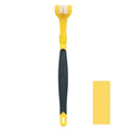 3-Sided Pet Toothbrush Dog Plastic Toothbrush Removing Bad Breath Tartar Cleaning Mouth Pet Dental Care Cat Cleaning Mouth Zpaxo Yellow