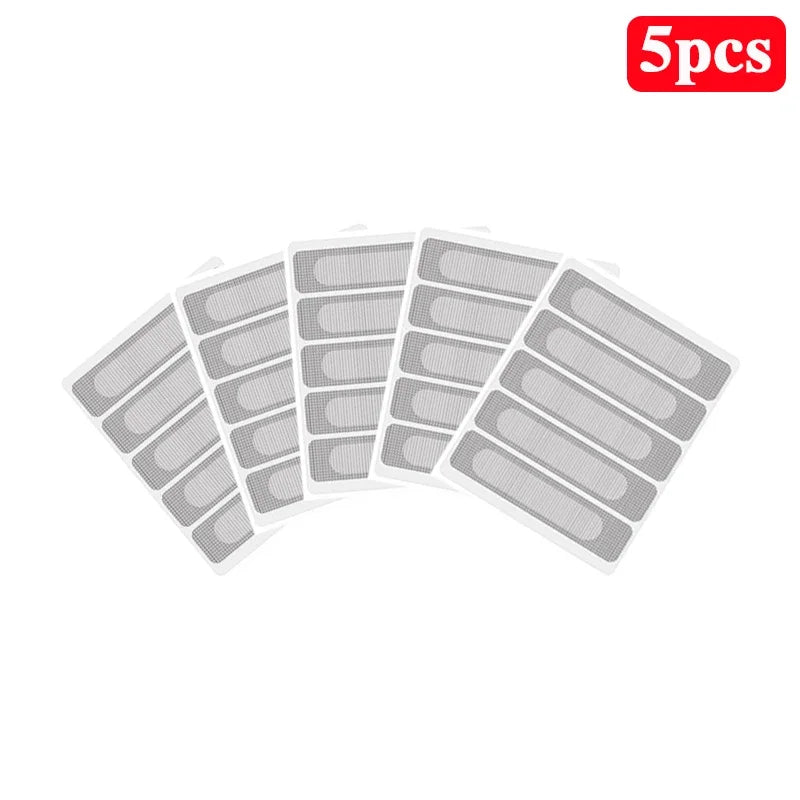 1/5/10 pcs Window Screen Patch Exhaust Grille Window Door Drainage Hole Anti-mosquito Paste Mesh Screen Invisible Repair Subsidy Zpaxo Stickers 5pcs