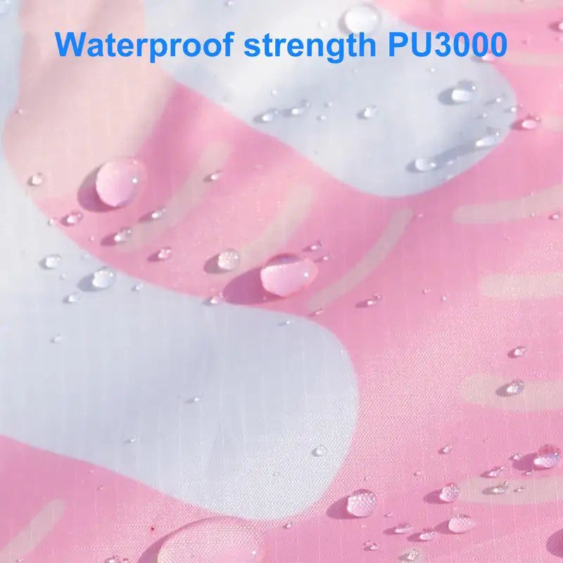 Baby Beach Pool 6.5 x 6.5 Ft Paddling Pool Sandproof Waterproof Folding 2 in 1 Beach Blanket for Outdoor Picnic Vacation Zpaxo