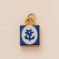 Stylish Stainless Steel Pendant Flower Pattern Shell Swallow Letter Zpaxo A8