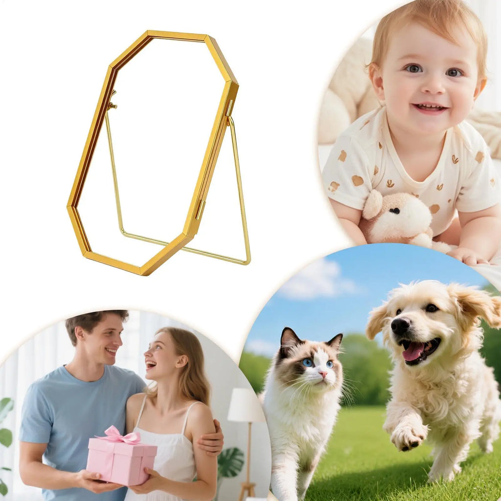 Kids Handprint Frame Artistic Home Decor Metal DIY Craft Pet