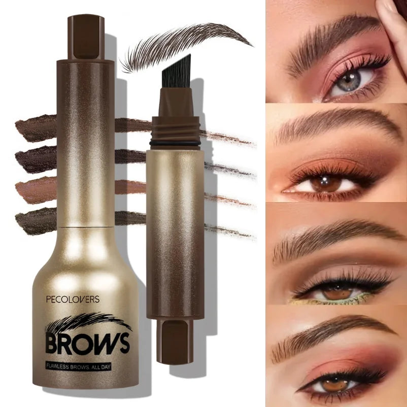 1PC Eyebrow Gel Pen with Angled Brush - Quick-Dry, Long-Lasting, Natural Shaping & Filling for All Skin Types, Waterproof Zpaxo