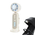 Handheld Fan LED Display Rechargeable Foldable Mini Battery Operated