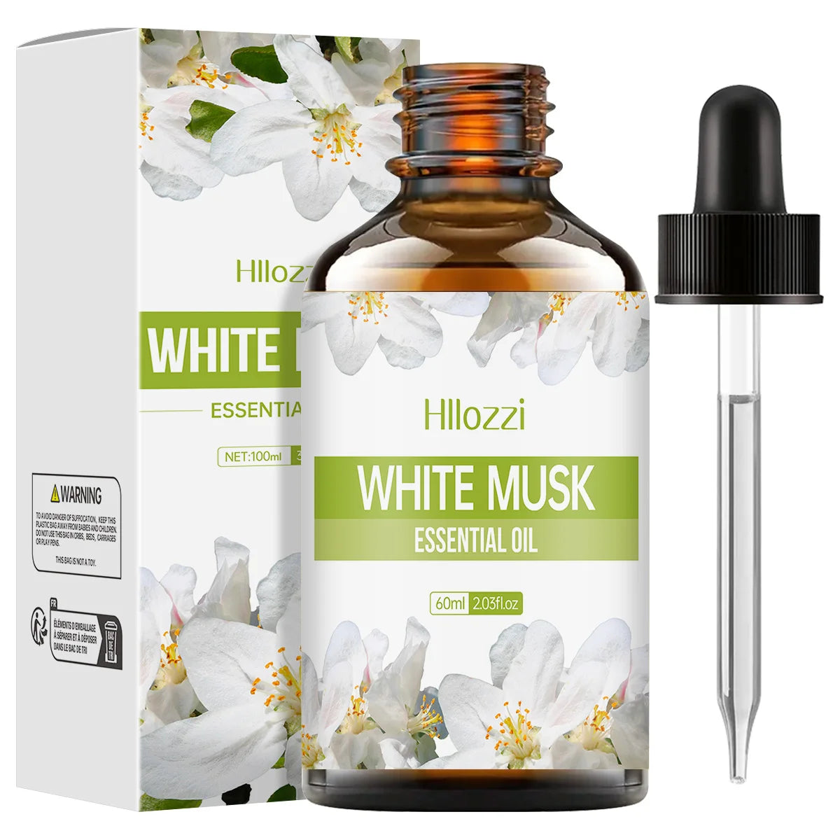 100ml-60ml-30ml WHITE MUSK,Suitable for body care and aromatherapy diffusers, spa, hair care, household products. Zpaxo 100ml Other