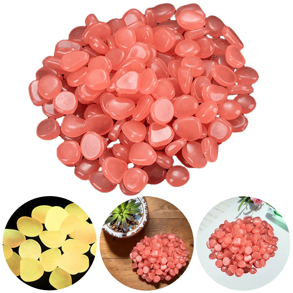 Fish Tank Pebbles Multifunction Glow Dark Outdoor Decorative Stones