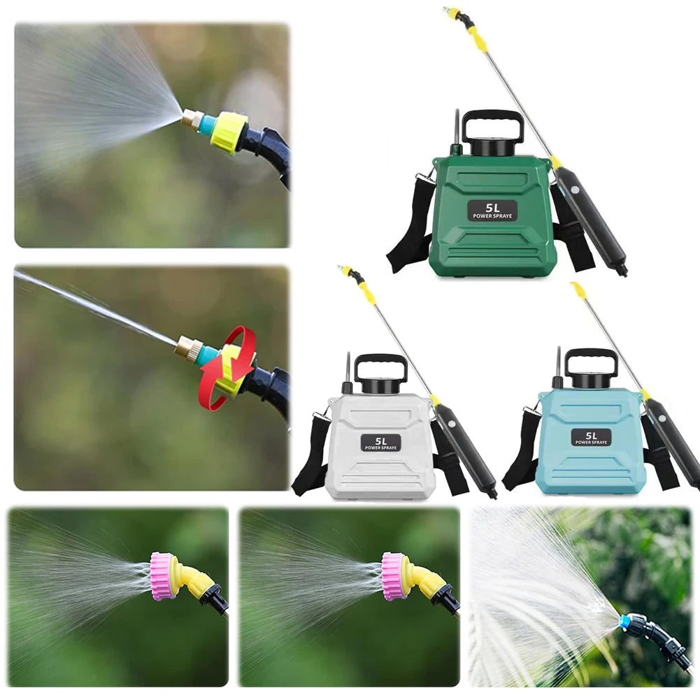 5L Shoulder Sprayer Automatic Sprayer Bottle Multi-Function Garden Water Sprayer Lawn Sprinkler for Garden Irrigation Zpaxo