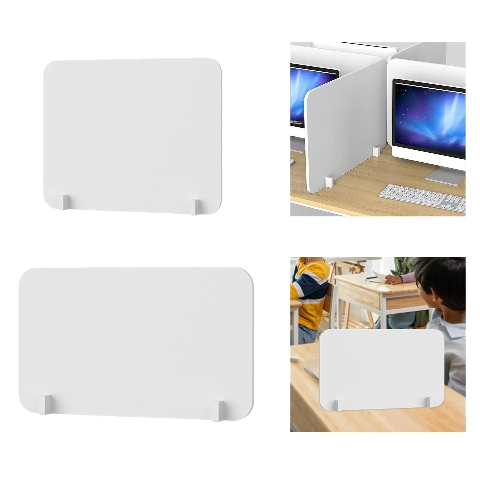 PVC Desktop Partition Panel – Freestanding Desk Divider Shield Desk Privacy Divider Zpaxo
