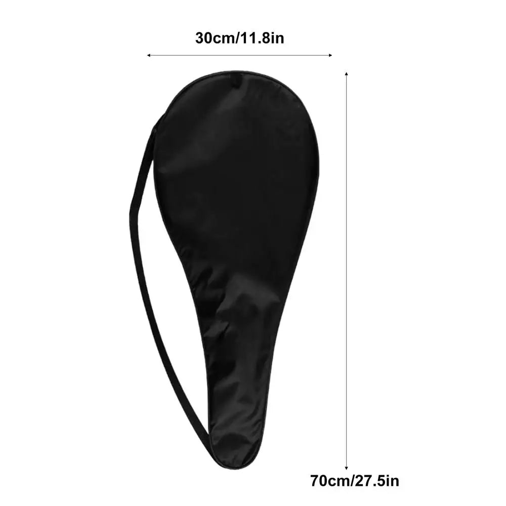 Tennis Racquet Bag Badminton Racket Organizer Tennis Racquet Carrying Pouch for Gym Competition Badminton Training Equipment Zpaxo Black