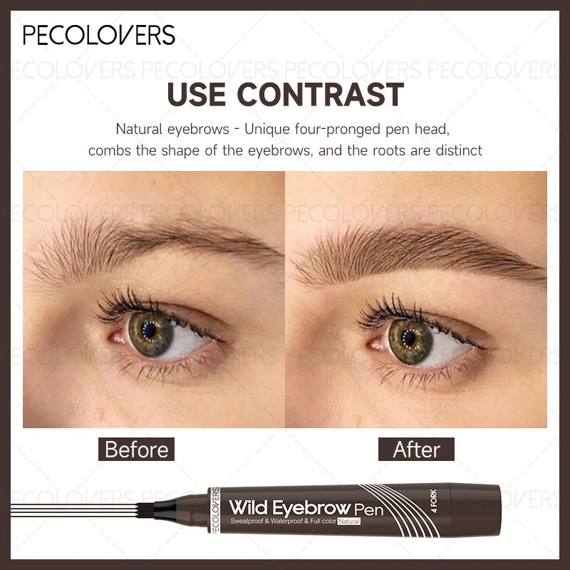 1PC Dual-Purpose Tool for Filling in Hairlines And Eyebrows Features Ultra-Fine Fiber Bristles with a Bionic Design Zpaxo