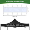 Rain Gutter Canopy Tent Detachable Transparent Instant Accessory