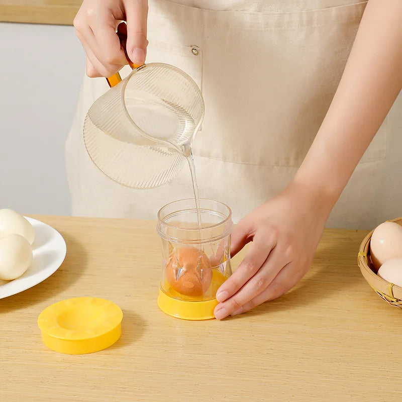 Hot Hand-cranked Automatic Egg Sheller 1pc New Household Shell Peeling Machine Egg Opener Tool Fully Automatic Small Tool Zpaxo