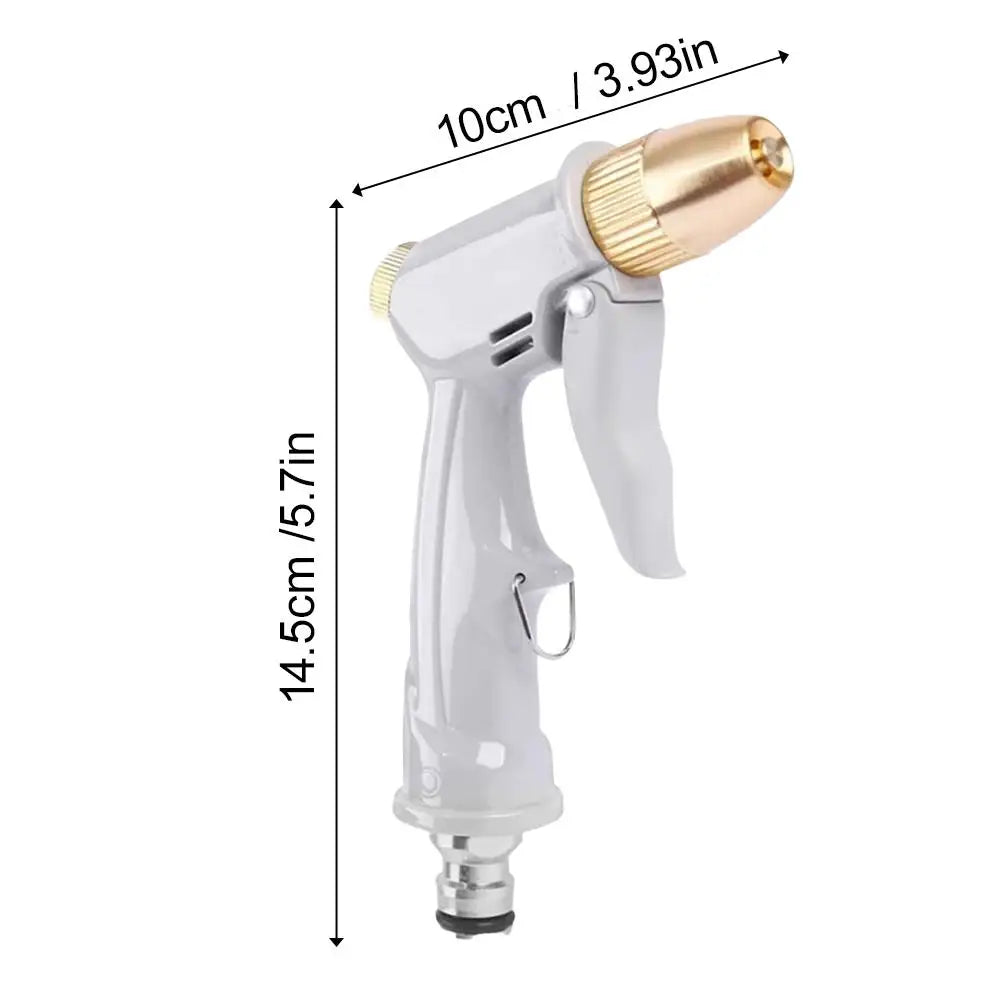 High Pressure Water Spray Gun – Brass Nozzle Garden Hose Sprayer Garden Hose Spray Gun Zpaxo