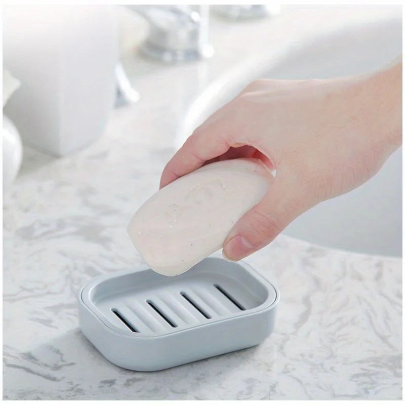 Double Layer Soap Dish Bathroom Dish Plate Case Plastic Drain Soap Box Home Travel Soap Holder Container Portable Soap Rack Zpaxo