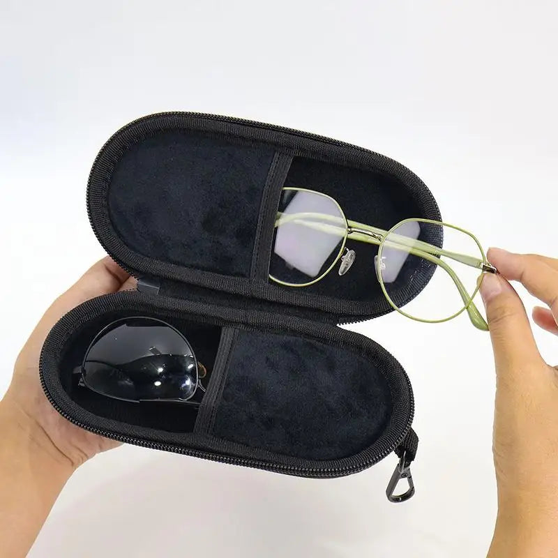 Hard Shell Double Glasses Case – Holds 2 Pairs | Unisex