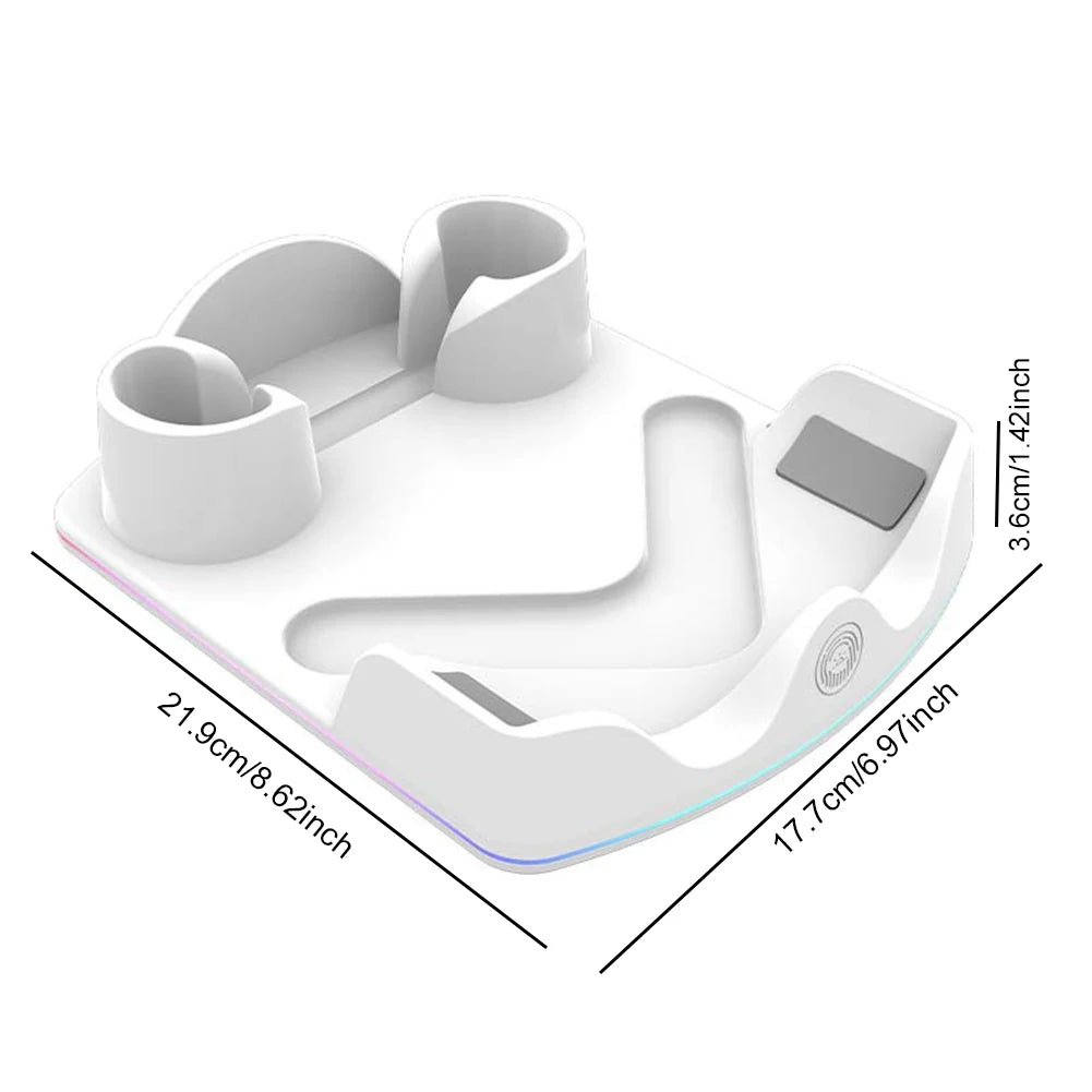 Charging Dock Meta Quest 3S Stand RGB Light Headset Display