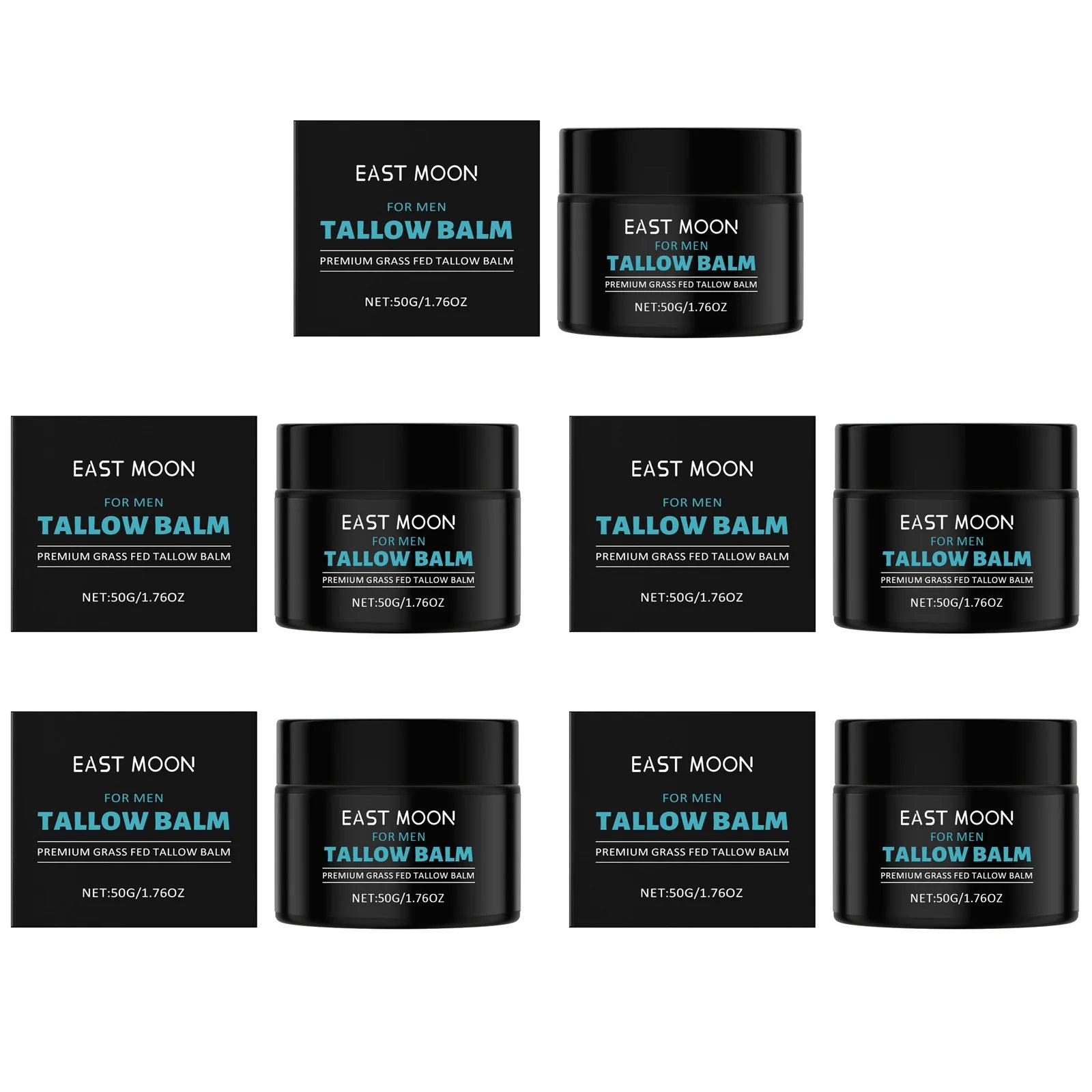 Men's Tallow Balm Anti-Wrinkle Firming Face Cream – 50g Men's Face Cream Zpaxo 5 x 50g Boxed