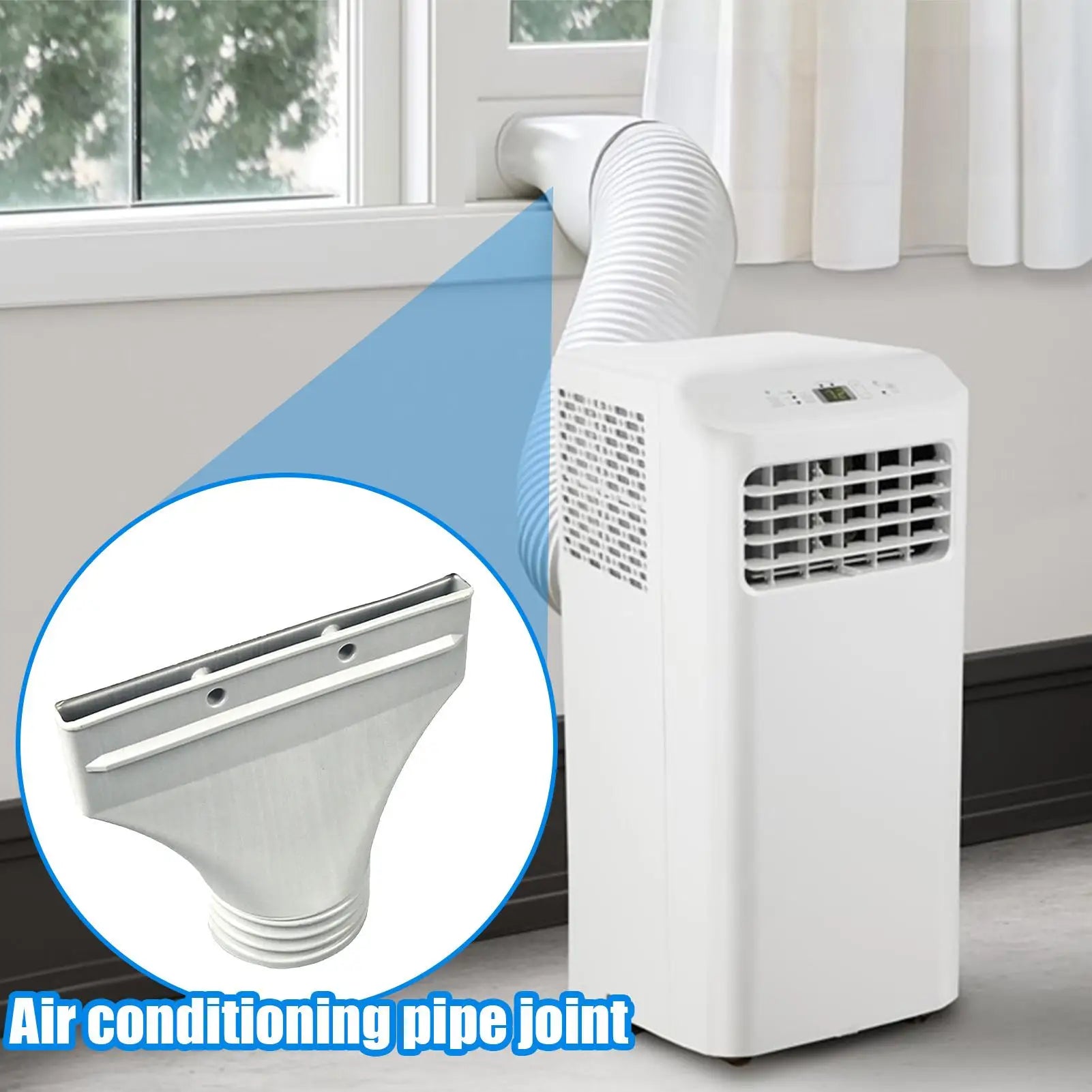 Portable Ac Hose Coupler Air Conditioner Adapter Seal Tube Connection