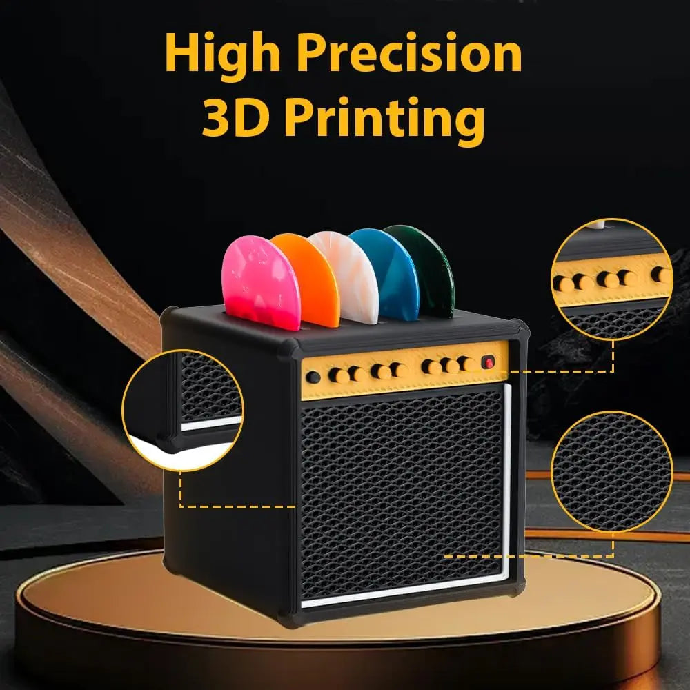 Guitar Pick Holder Box – Mini Amp Speaker Design Storage Case