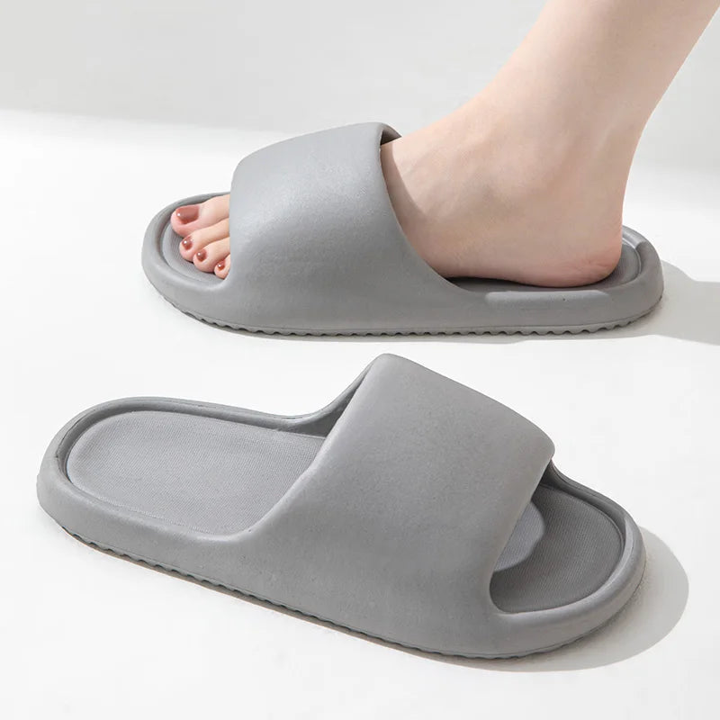 Soft Sole Eva Slippers Women Lightweight Non Slip Home Woman Men Zpaxo gray 40-41
