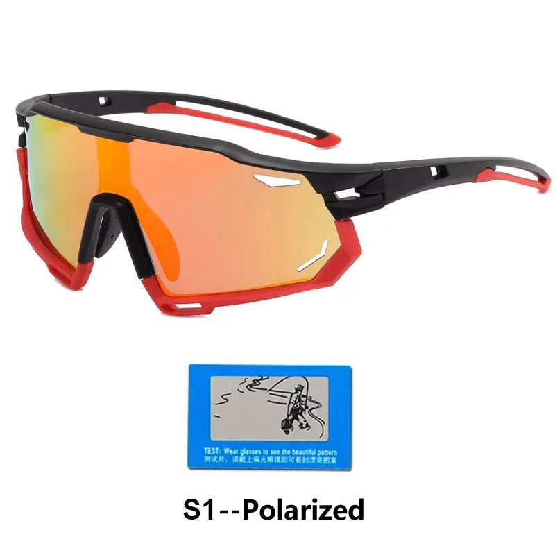 Polarized Sports Glasses Photochromic Men's and Women's Bike Eyewear Outdoor MTB Cycling UV400 Sunglasses Road Bicycle Goggles Zpaxo S1