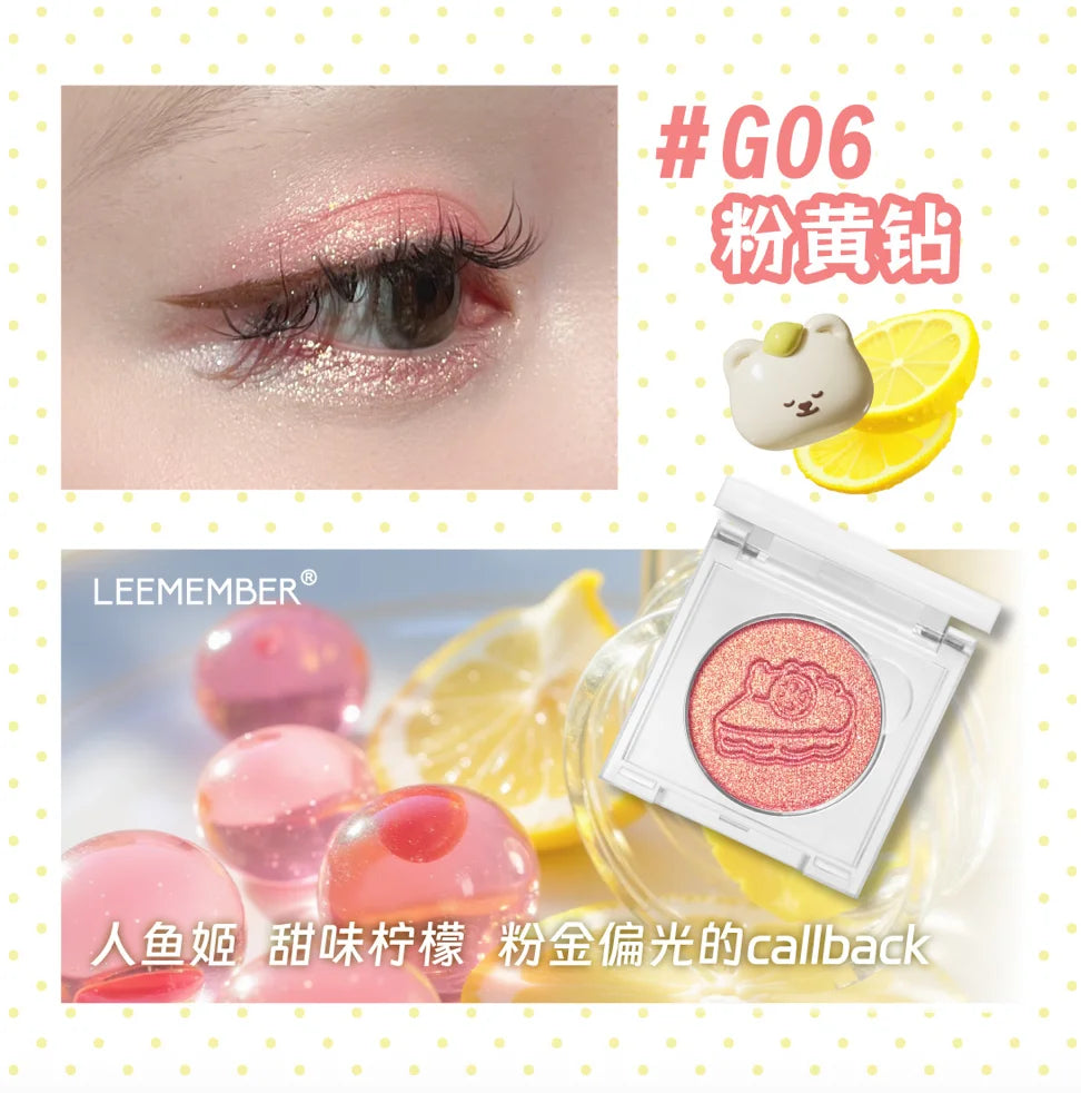LEEMEMBER 3 Colors Eyeshadow Palette / MOMO N DREAMCORE Monochrome EYESHADOW 1.8GMatte Shimmer Makeup Cosmetics Zpaxo G06